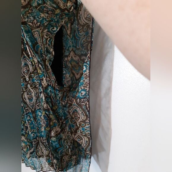 Julie's Closet sheer poncho blouse - Picture 4 of 7